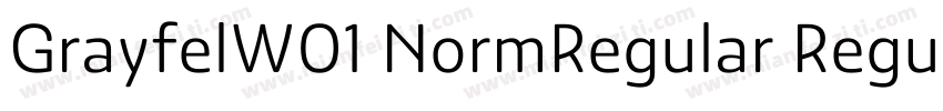 GrayfelW01 NormRegular Regular字体转换